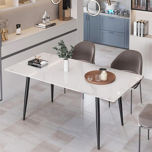 Rectangular marble dining - marble,