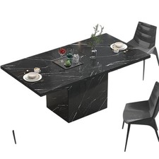 HSH Black Faux Marble Dining