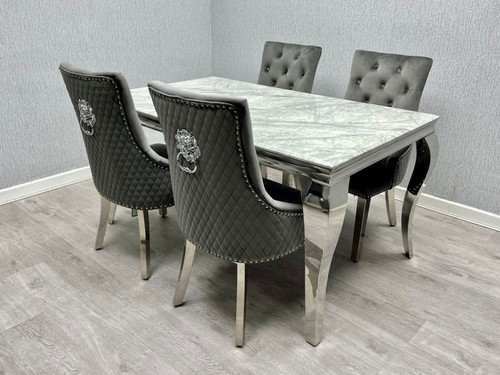 Grey marble dining - marble, table