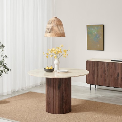 Penrose round walnut marble - round, &