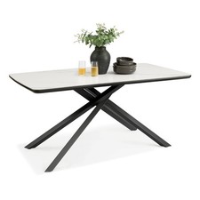 6 Seater Dining Table, White