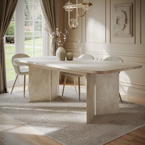 Beige marble effect - beige,