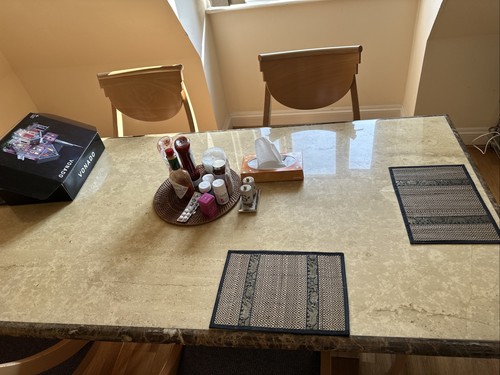 Marble dining table with - marble,