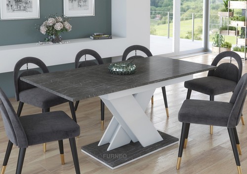Modern dining table extendable - modern,