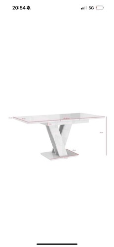 Extendable table 120 160x80cm - table, 120-160x80cm