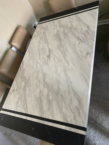 Seater marble dining table - marble,