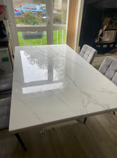 Marble dining table £490