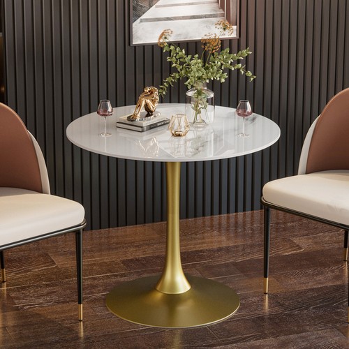 Round dining table marble - dining,