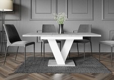 Grey White Dining Table